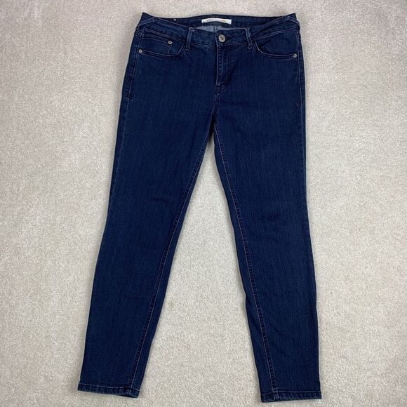C&C California Jeans Women's 8/29 Blue Dark Wash Denim Slim Straight - Picture 1 of 14